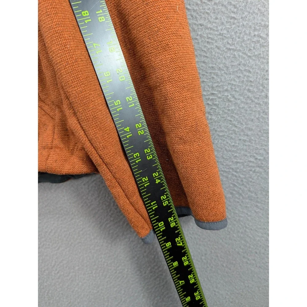 The North Face Fleece Jacket Polartec Thermal Pro Mens L Orange Full Zip Outdoor